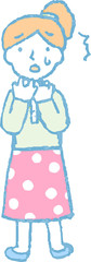 Obraz premium Pop Illustration of a woman face and pose 2