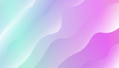 Blurred Decorative Design In Modern Style With Wave, Curve Lines. For Elegant Pattern Cover Book. Vector Illustration with Color Gradient.