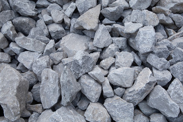 Crushed stone construction materials.Crushed stone texture background.