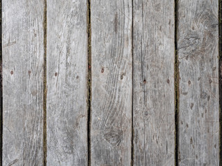 Background, old gray wooden boards, front view