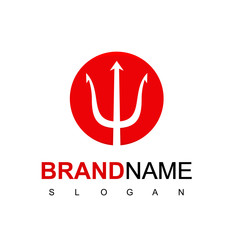 Circle Trident Logo Design Inspiration