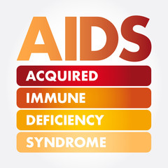 AIDS - Acquired Immune Deficiency Syndrome, acronym health concept background