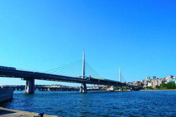 View of Istanbul and the Bosphorus from the pier