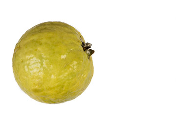 Guava fruit isolated white background