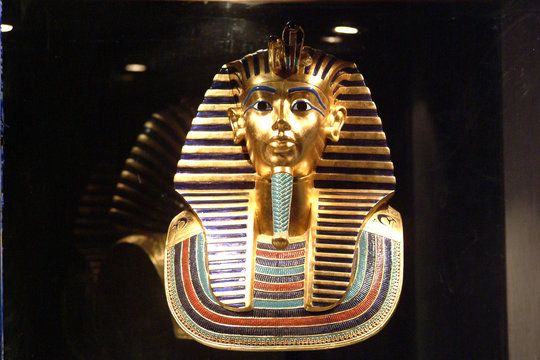 Egypte Le caire mus&eacute;e Toutankhamon masque