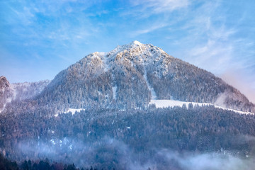 sunny alpine scenery