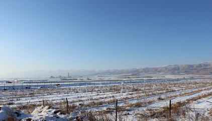 Fototapeta na wymiar winter field
