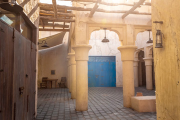 Architecture of buildings in the Arab style.