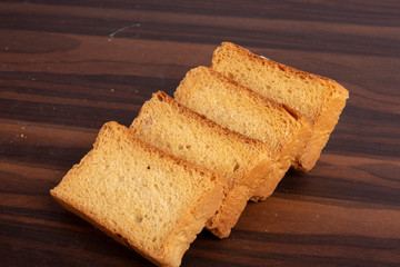 crispy and cunchy milk toast or rusk