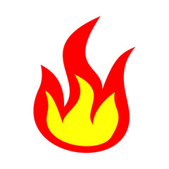 fire flat icon. vector illustration logo. isolated on white background