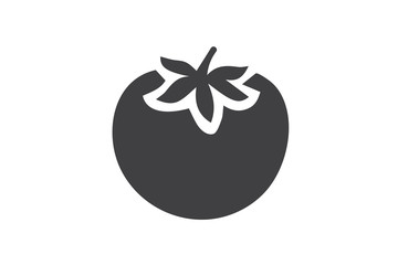 Fresh and healthy natural tomato icon vector