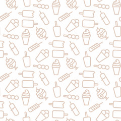 Vector ice cream pattern
