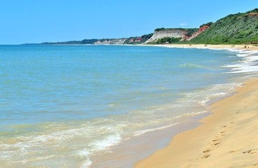 Praia tropical, Arraial D'ajuda, Bahia, Brasil