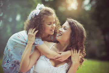 Fototapeta premium Mother daughter time.