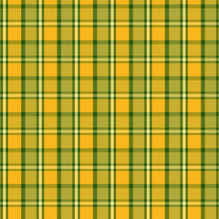 Tartan Pattern in Yellow and Green . Texture for plaid, tablecloths, clothes, shirts, dresses, paper, bedding, blankets, quilts and other textile products. Vector illustration EPS 10