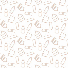 Bottle seamless pattern