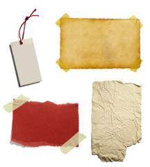 rope wooden sign vintage note paper price label adhesive tape