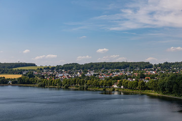 Möhnesee Blick auf die Stadt Günne