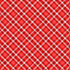 Tartan Pattern in Red and White . Texture for plaid, tablecloths, clothes, shirts, dresses, paper, bedding, blankets, quilts and other textile products. Vector illustration EPS 10