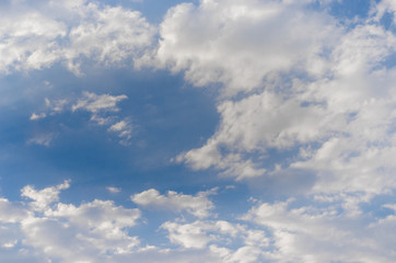 Fototapeta na wymiar Nice clouds in blue sky