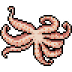 vector pixel art tentacle