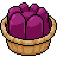 Fototapeta premium vector pixel art sweet dessert