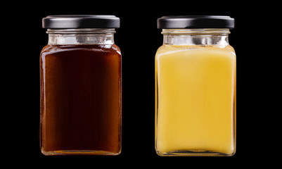 Two honey jars