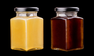Two honey jars