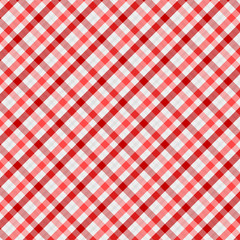 Tartan Pattern in Red and White . Texture for plaid, tablecloths, clothes, shirts, dresses, paper, bedding, blankets, quilts and other textile products. Vector illustration EPS 10