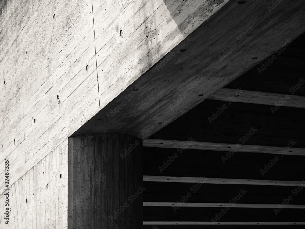 Aufkleber Architecture details Modern cement building structure texture Abstract background