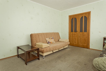 Double textile sofa for living room