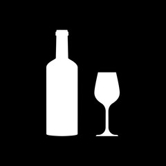 Weinglas und Hintergrund