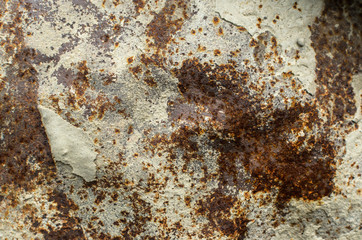 Metal sheet with erosion