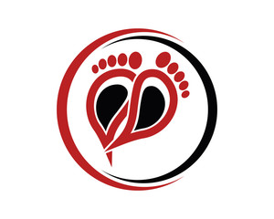 Foot Care Logo Template Design Vector, Emblem, Design Concept, Creative Symbol, Icon