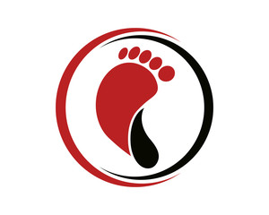 Foot Care Logo Template Design Vector, Emblem, Design Concept, Creative Symbol, Icon