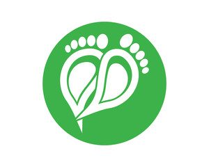 Foot Care Logo Template Design Vector, Emblem, Design Concept, Creative Symbol, Icon
