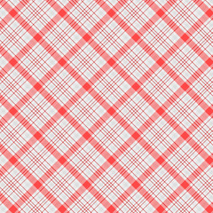 Tartan Pattern in Red and White . Texture for plaid, tablecloths, clothes, shirts, dresses, paper, bedding, blankets, quilts and other textile products. Vector illustration EPS 10