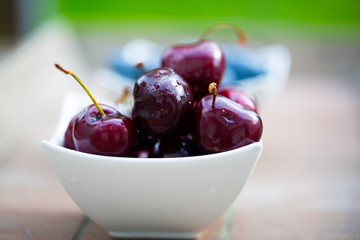 Cherries in a bowl