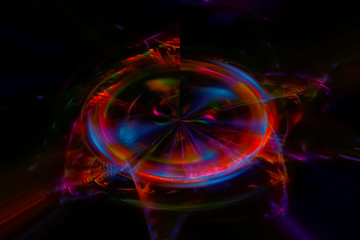 abstract digital fractal fantasy design