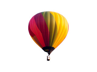 hot air balloon isolated on white background