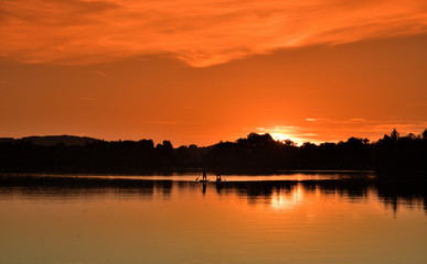Sonnenuntergang am Staffelsee
