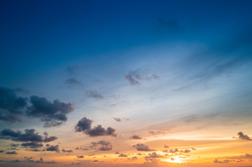 Sunset sky background