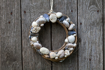 Marine Sea Shell Decoration On Door