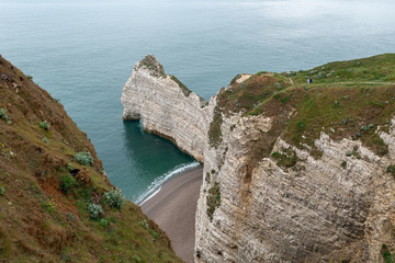 Fototapeta na wymiar The Cliffs of Étretat, Normandy, France