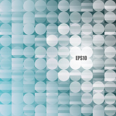 Geometric circle mosaic background. Design template. Vector illustration. 