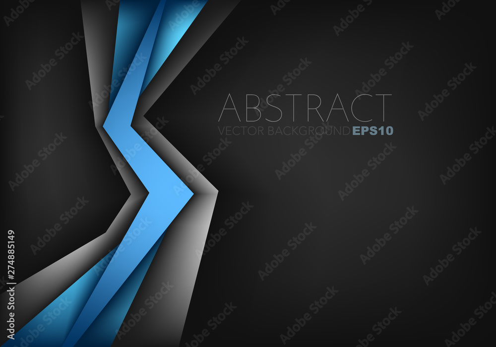 Poster blue vector abstract background with copy space for text