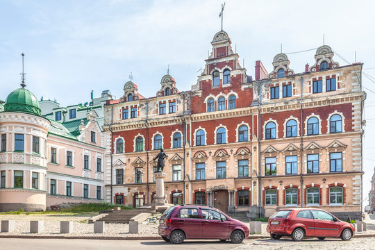 City Vyborg. Old Town Hall Square