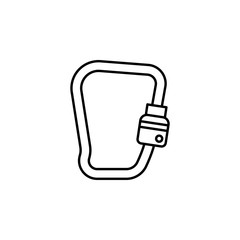 Carabineer, firefighter icon. Element of firefighter icon. Thin line icon for website design and development, app development