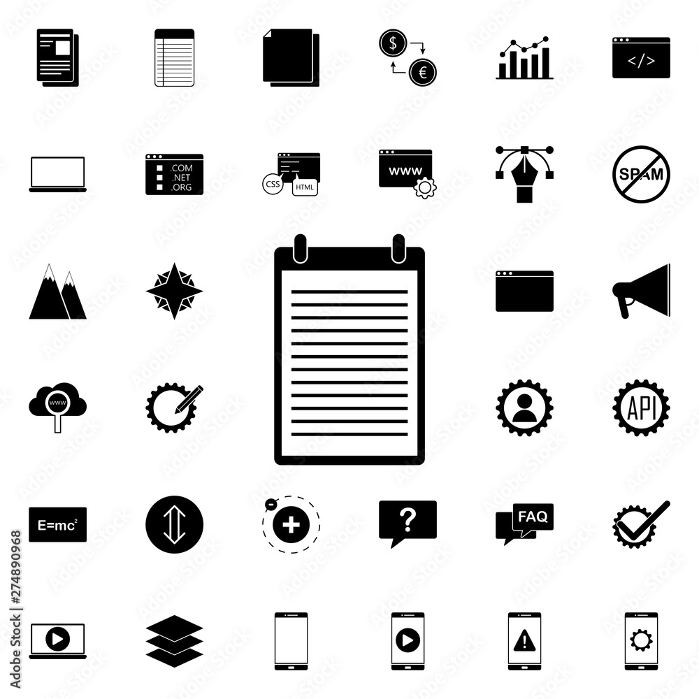 Aufkleber records icon. universal set of web for website design and development, app development