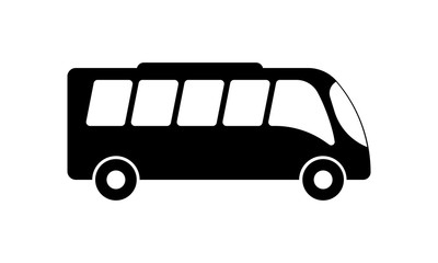  Bus icon on white background vector image